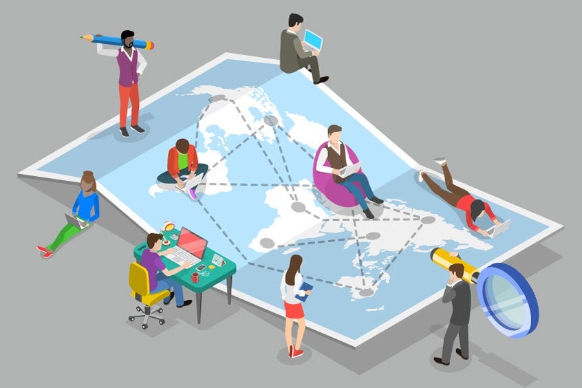 分散した労働力