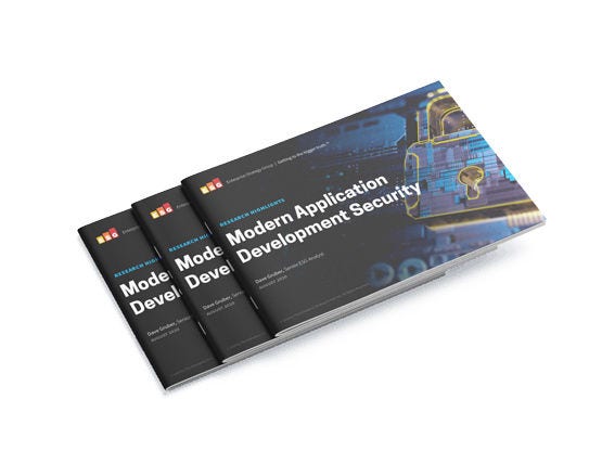 Modern Application Development Security report