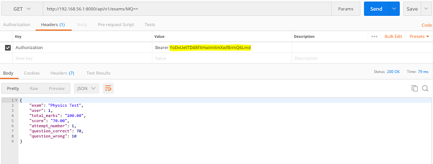 Successful API Access Test Using Valid Security Token