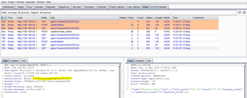 ATOR Cybersecurity Software Retrieving and Sending New Security Token