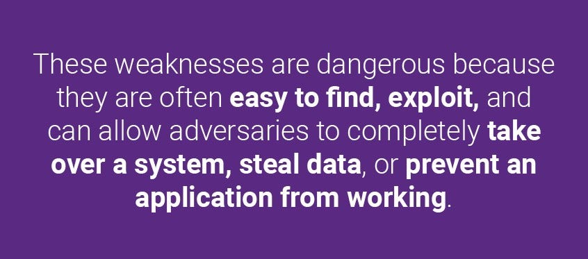 2020 MITRE CWE Top 25 List Highlighting Dangerous Software Weaknesses for Application Security on Synopsys Blog