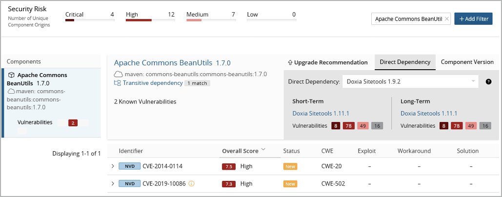 Black Duck Software Security Enhancements - Resolving Transitive Dependency Vulnerabilities