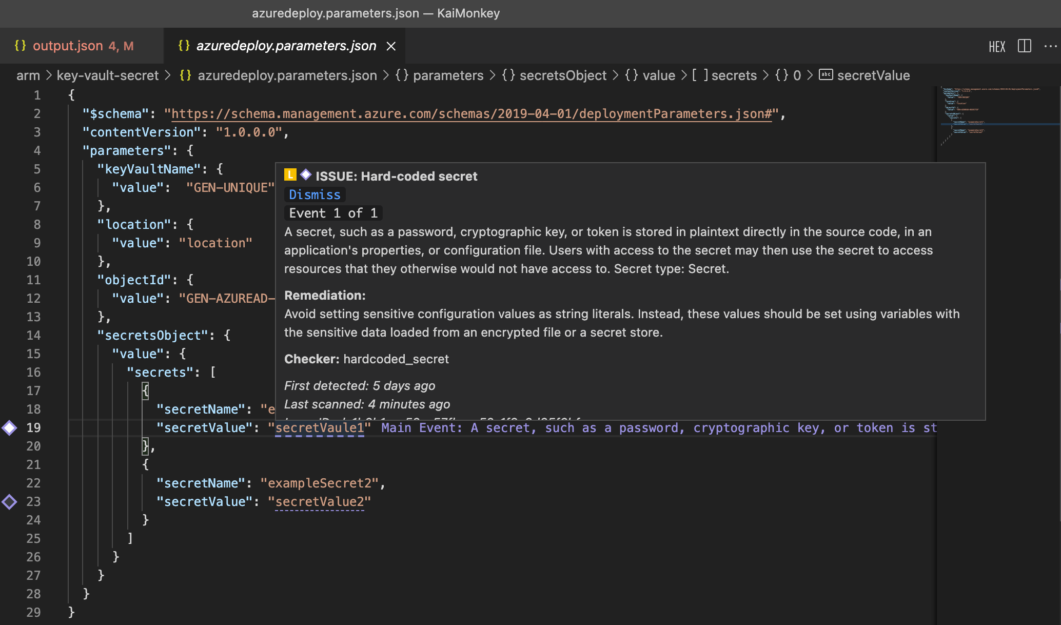 Synopsys Code Sight Detecting Hard-Coded Password in VS Code - Preventing Security Breach