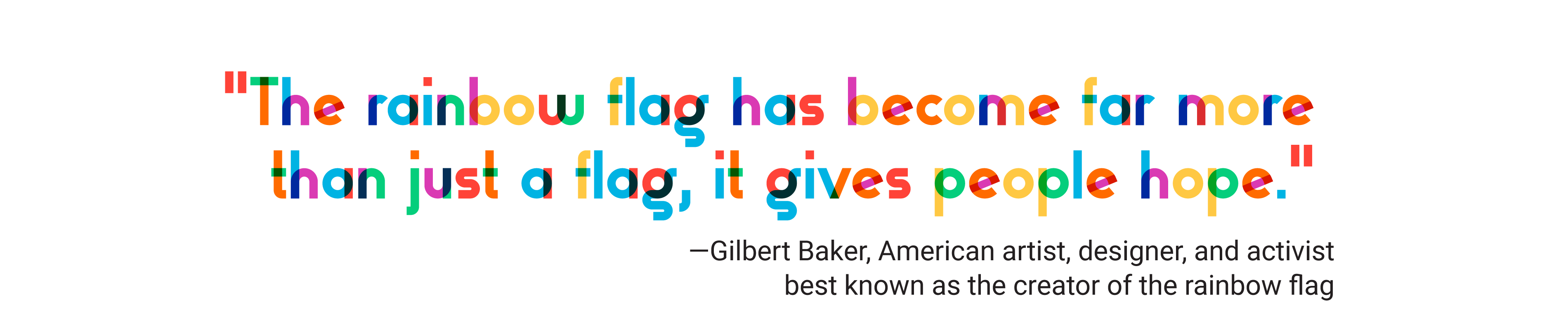 the rainbow flag
