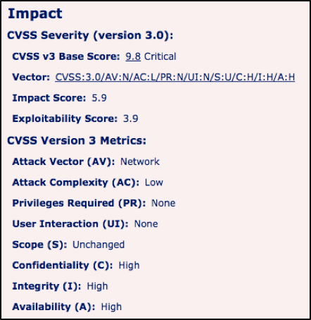 vulnerability score98