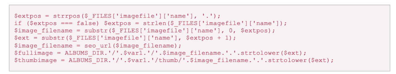 Separates file name from file extension