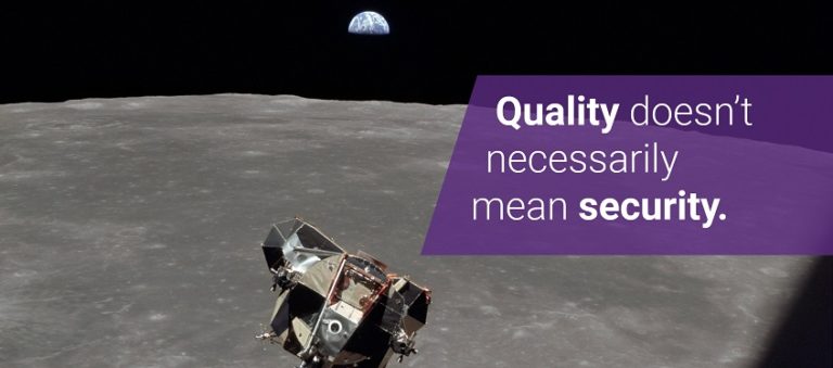 Software quality doesn't mean software security