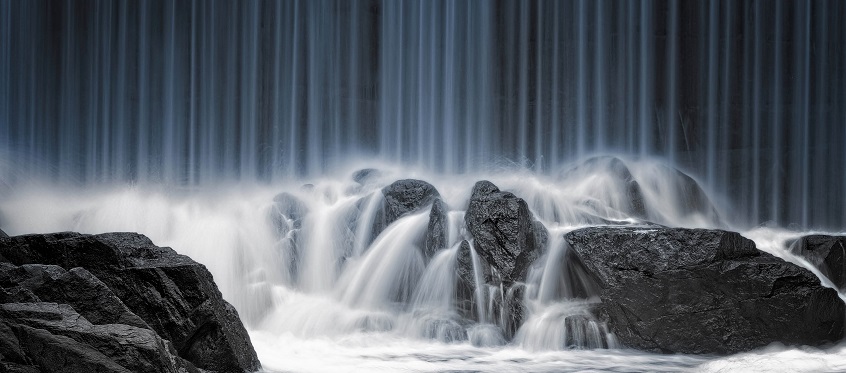 Flowing water
