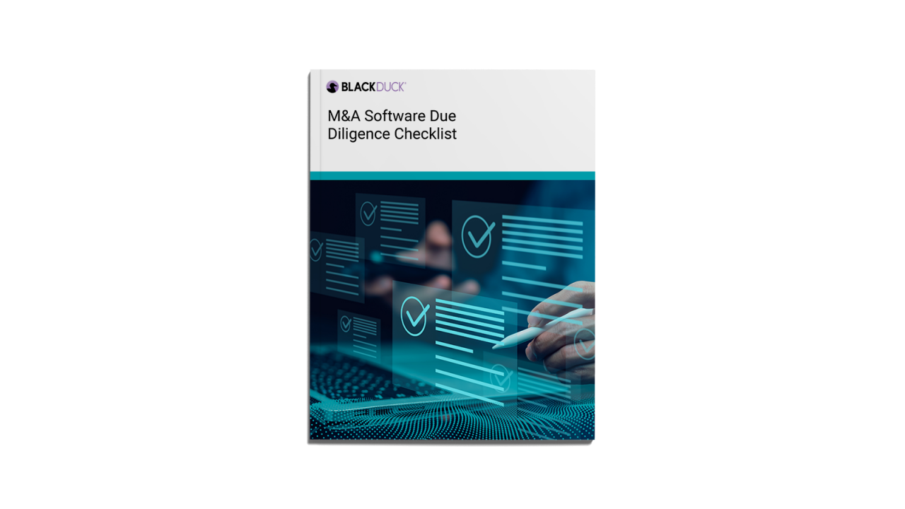 M&A Software Due Diligence Checklist Cover