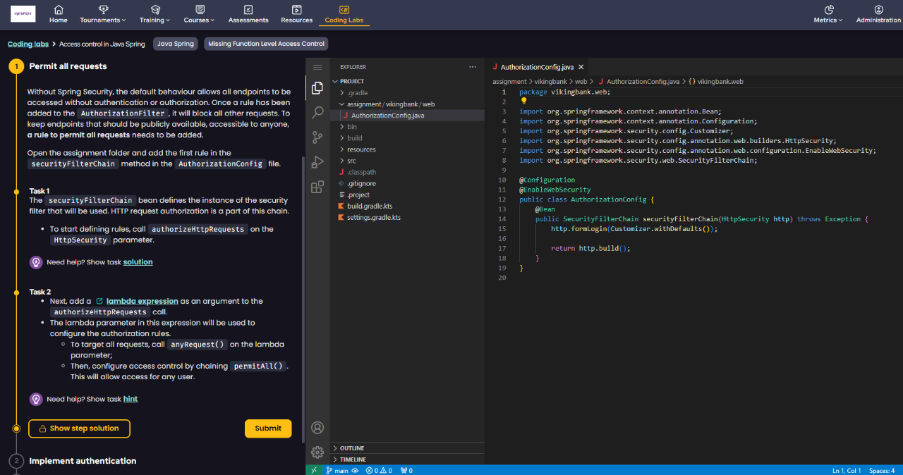 Secure Code Warrior Coding Labs 2 | Synopsys